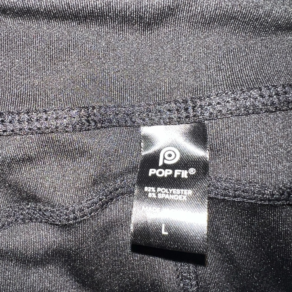 Pop Fit Piper Sweet Ruby Women's Leggings Black and Dark Pink - Picture 3 of 6